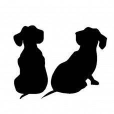 Dachshund Puppies Dog Decals vinyl sticker For Car SUV Truck Boat Window Bumper  879708996997  252380182061